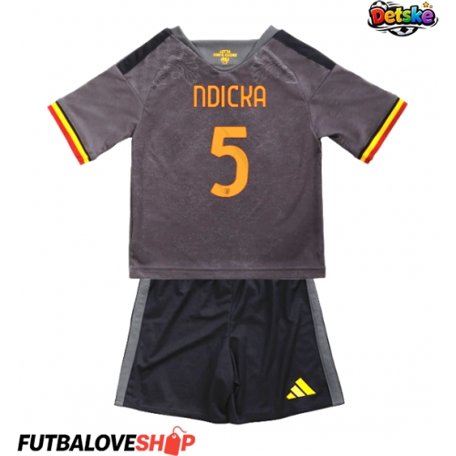 Dres AS Roma Evan Ndicka #5 Tretina pre deti 2026-27 Krátky Rukáv (+ trenírky)